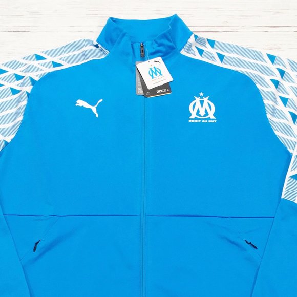 Puma Drycell Olympique De Marseill Stadium Fleece Full Zip Jacket - Picture 5 of 12